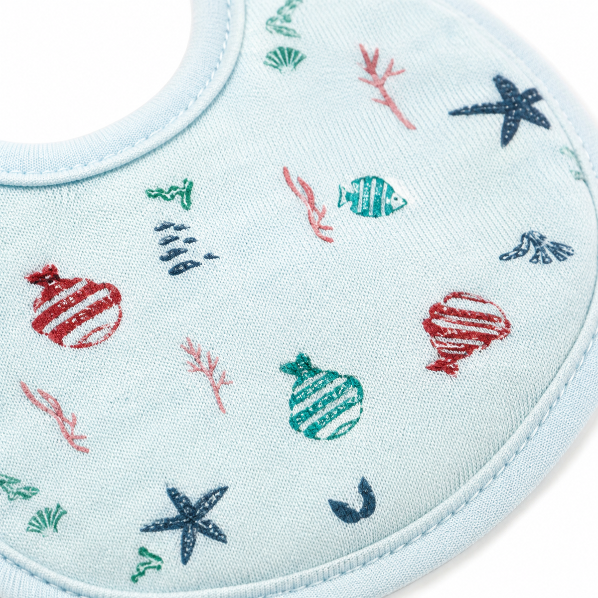 MEDIUM 3 PACK PREMIUM COTTON BABY BIBS SEA LIFE, GEOMETRIC & BALON THEMES