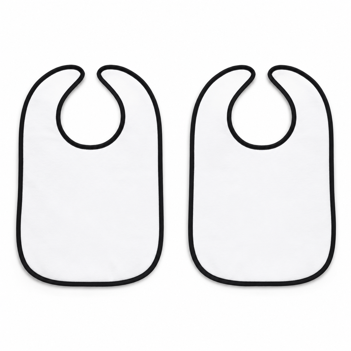 PACK OF 2 WATERPROOF BABA BIBS MILK & BOTTLE PRINT WITH CRUMB CATCHER POCKET