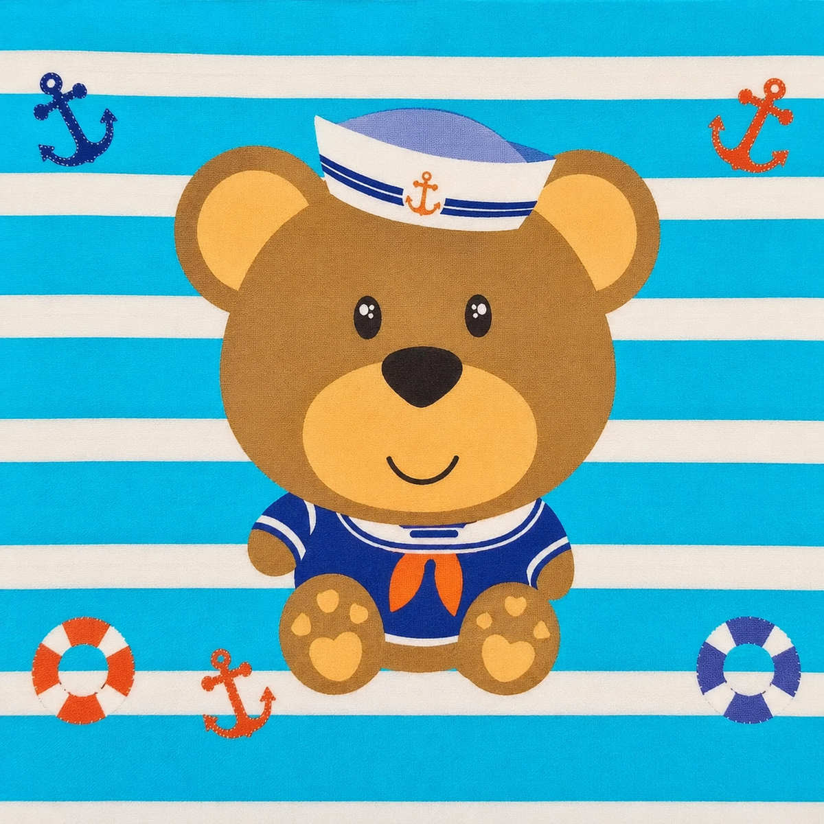 SUN BABY BIB+PLASTIC SHEET BEAR BLUE