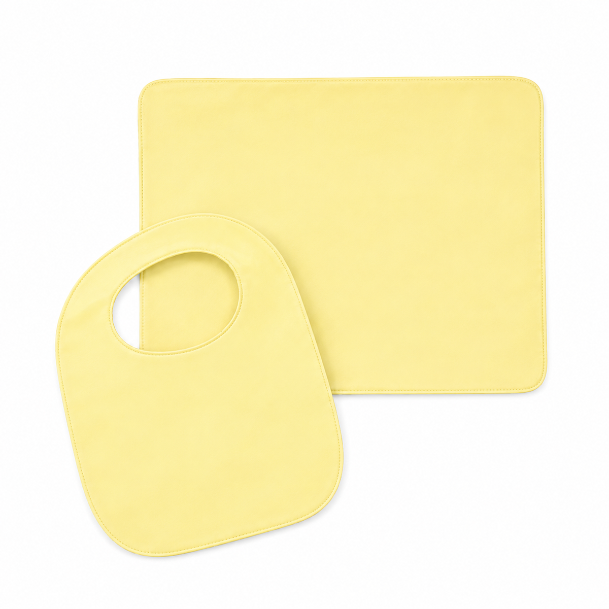 SUN BABY BIB+PLASTIC SHEET SHEEP CYAN