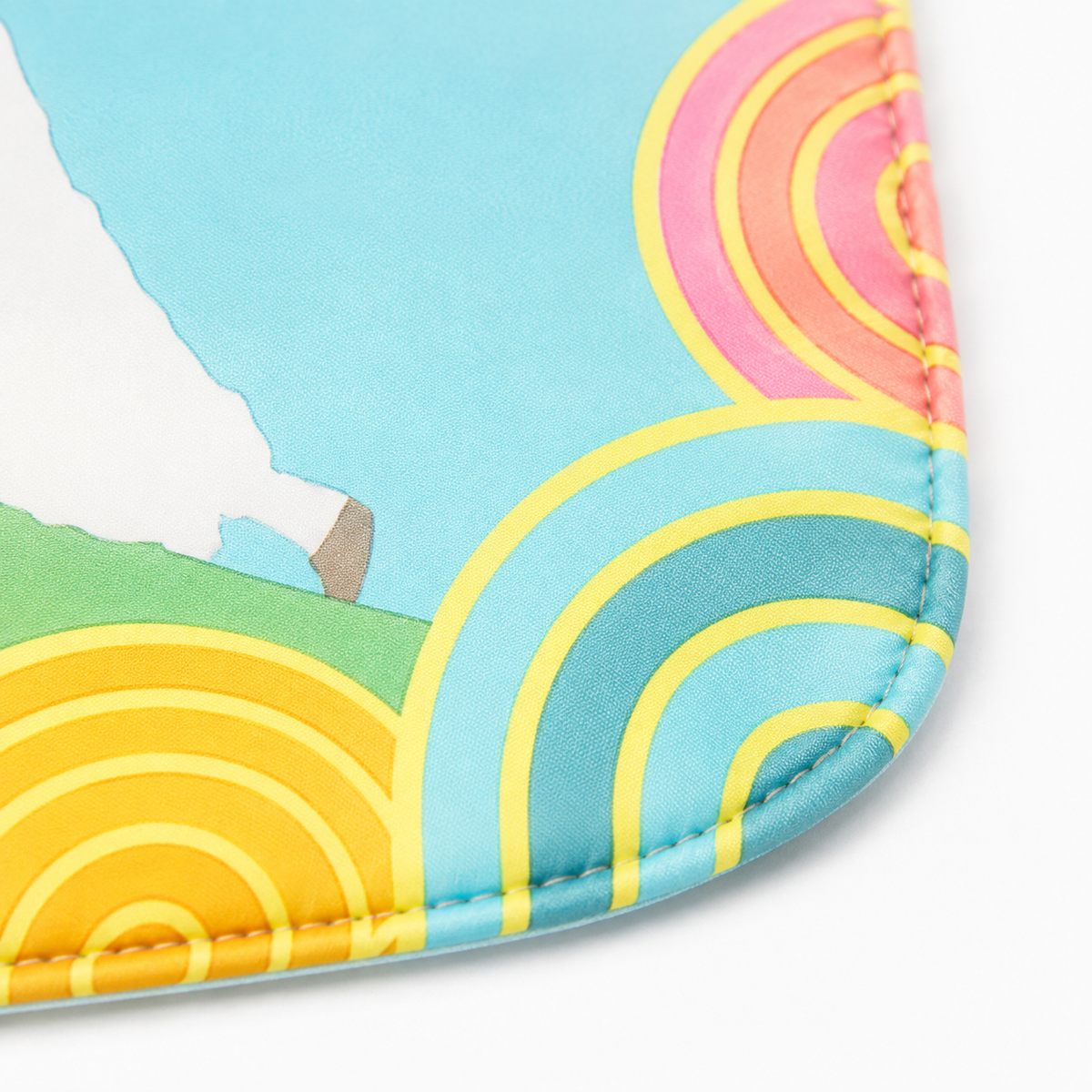 SUN BABY BIB+PLASTIC SHEET SHEEP CYAN
