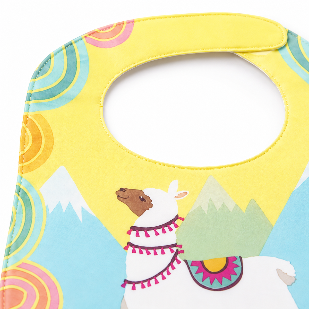 SUN BABY BIB+PLASTIC SHEET SHEEP CYAN