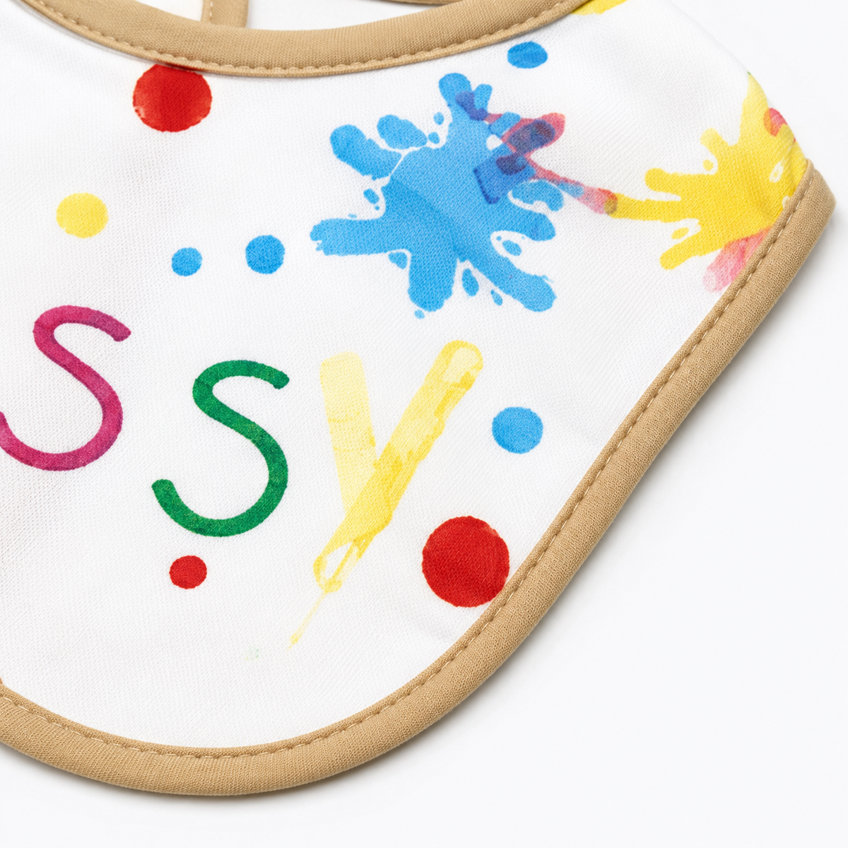 TU BRAND IMPORTED 2 PIECE BABY FEEDING BIB SET BEAR DESIGN WATERPROOF