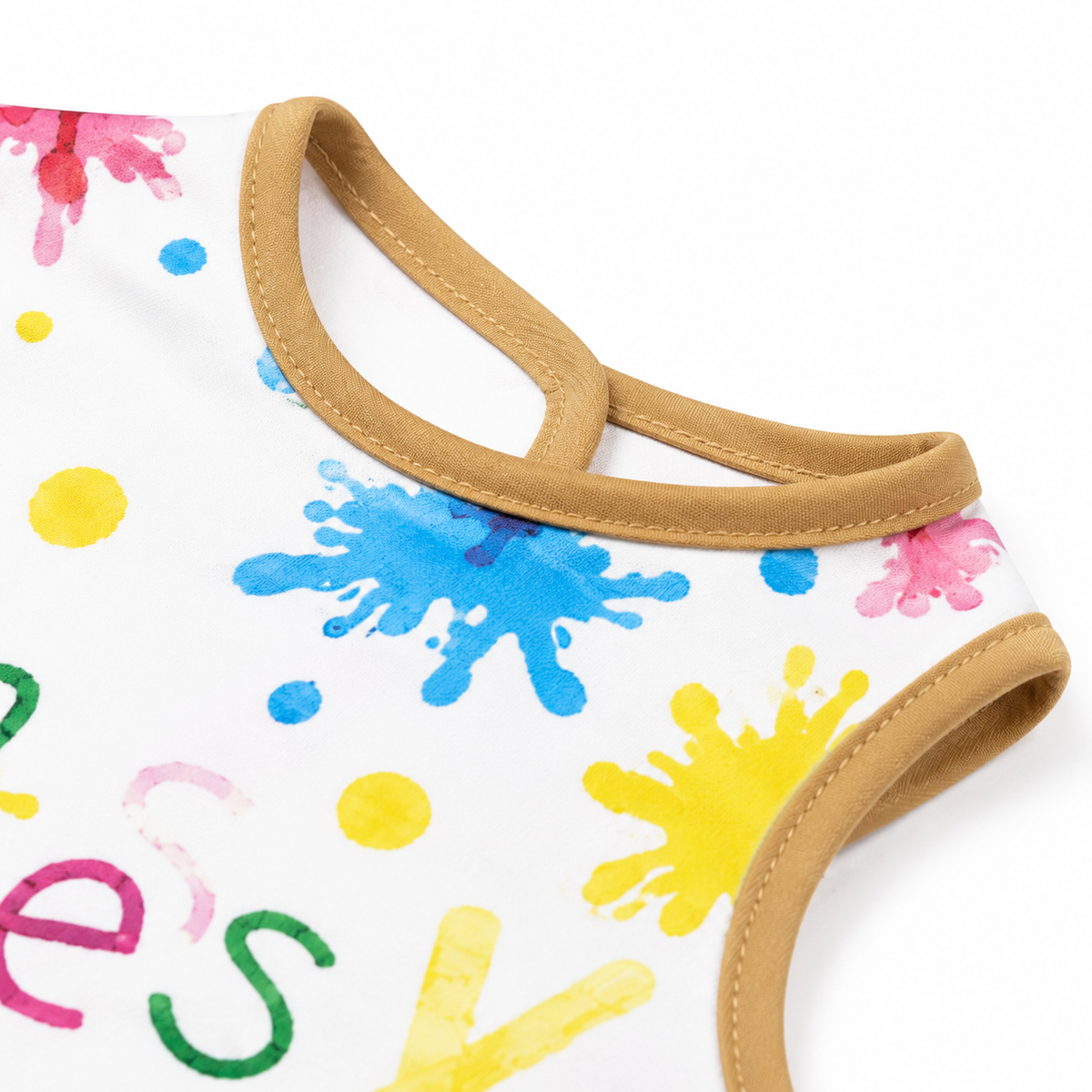 TU BRAND IMPORTED 2 PIECE BABY FEEDING BIB SET BEAR DESIGN WATERPROOF