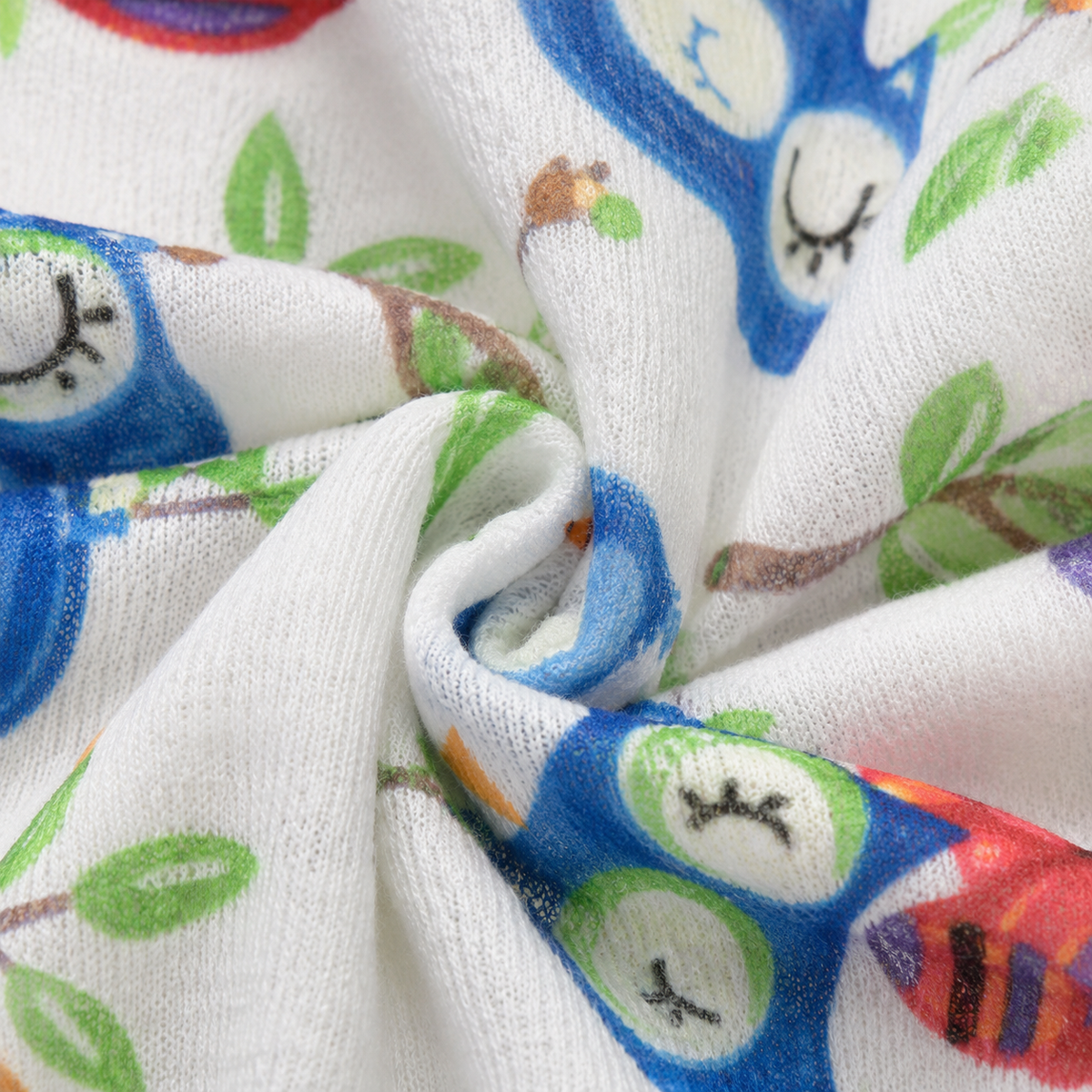 TU BRAND IMPORTED 2 PIECE BABY FEEDING BIB SET OWL DESIGN WATERPOOF