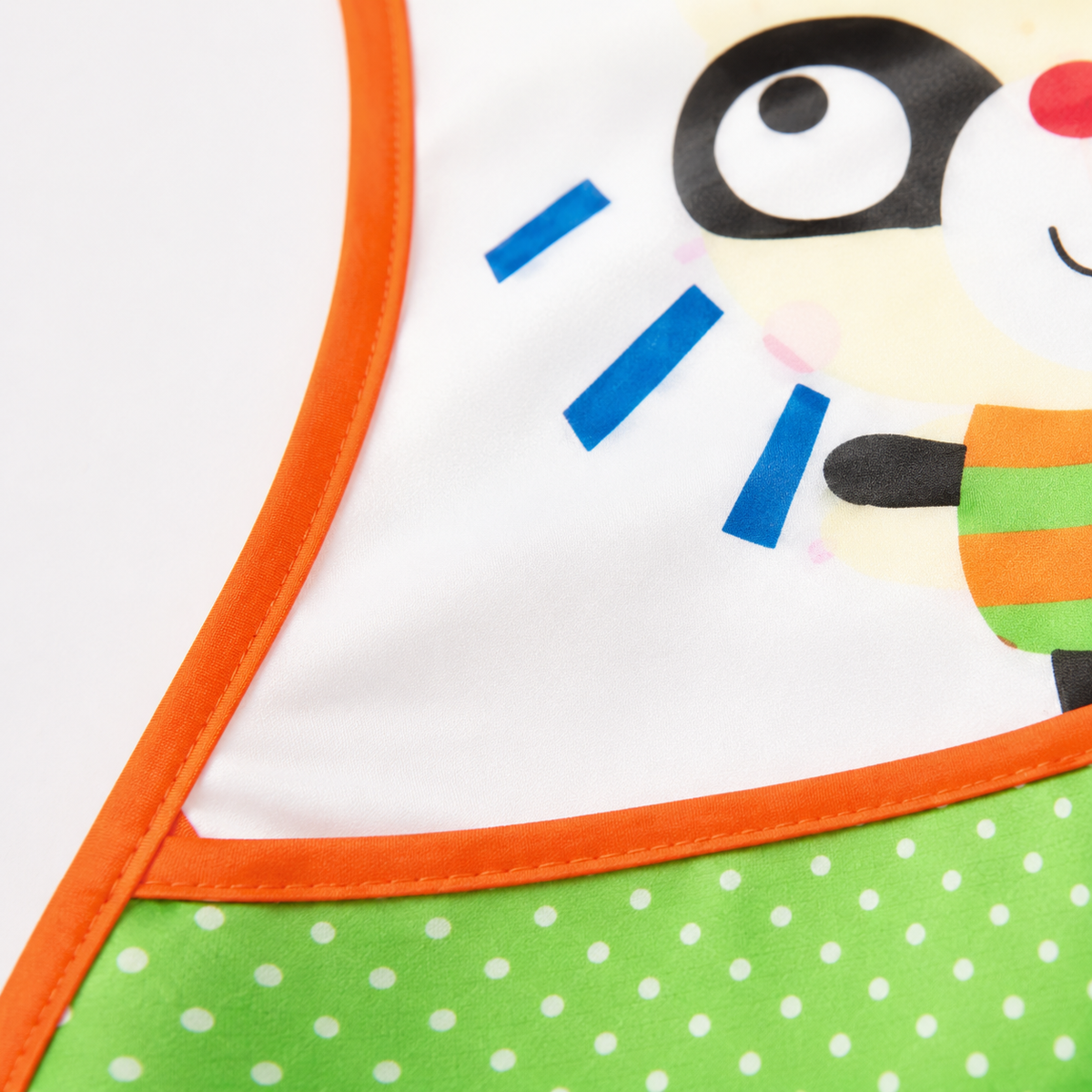 TU BRAND IMPORTED 2 PIECE BABY FEEDING BIB SET RACCOON DESIGN WATERPROOF