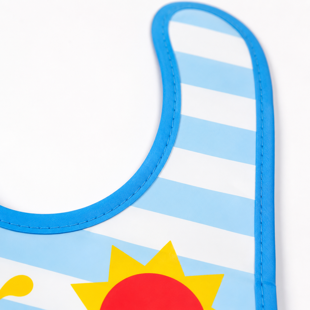 WATERPROOF BABY APRON BIB DOLPHIN PRINT WITH BLUE