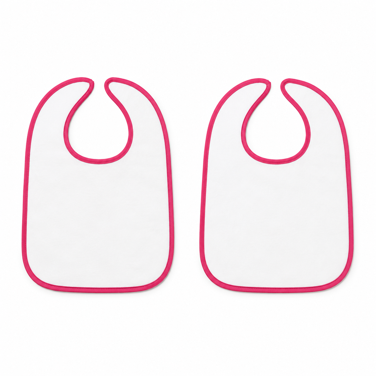 PACK OF 2 WATERPROOF BABY BIBS FLAMINGO & BOW PRINT WITH CRUMB CATCHER POCKET