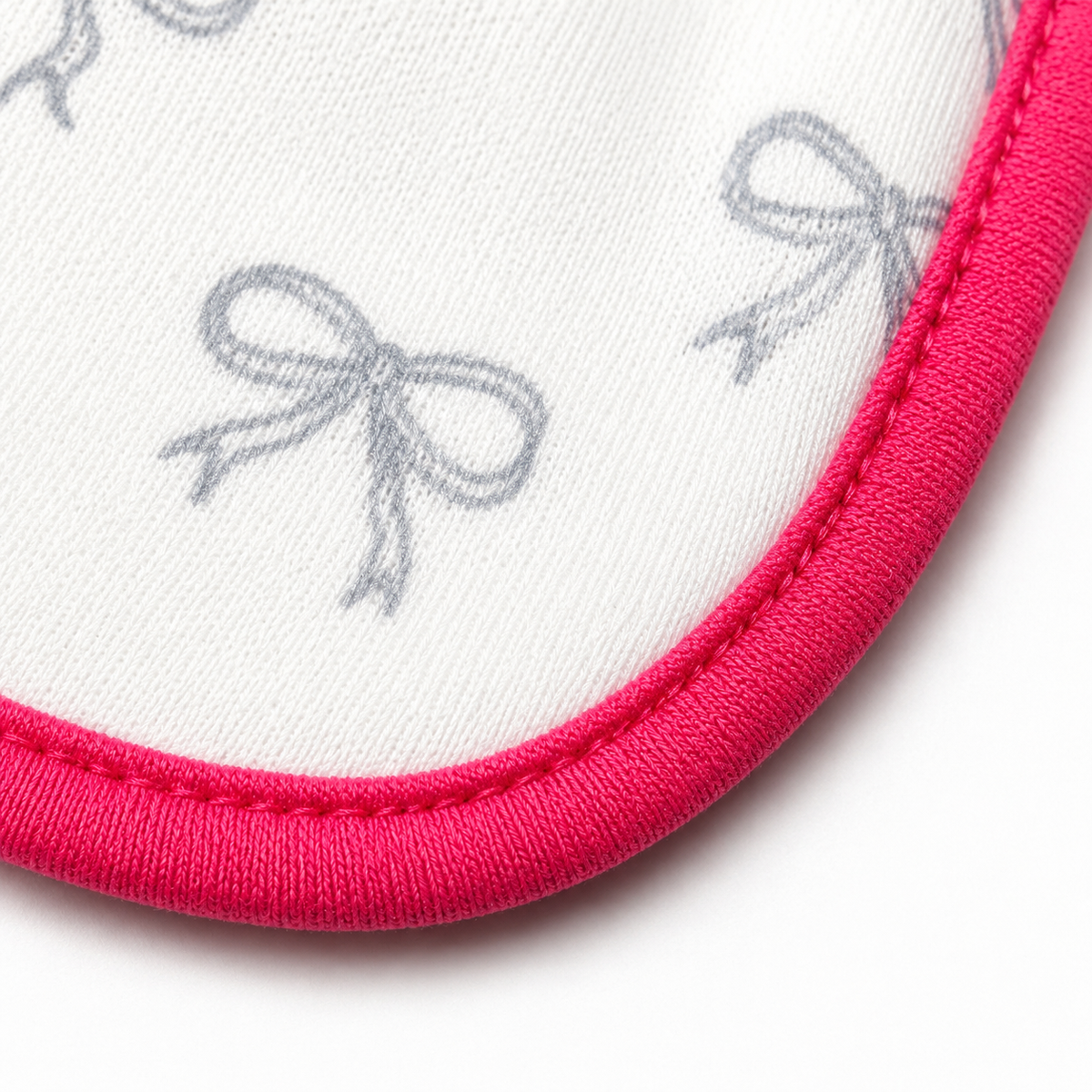 PACK OF 2 WATERPROOF BABY BIBS FLAMINGO & BOW PRINT WITH CRUMB CATCHER POCKET