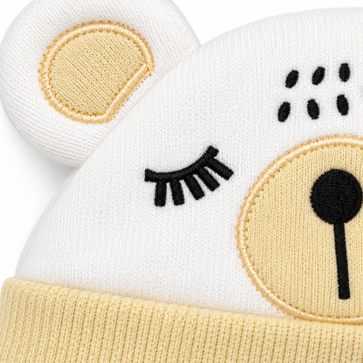 WONDERCHILD 2PCS SET CAP+BOOTIE SLEEPING LION YELLOW CARD