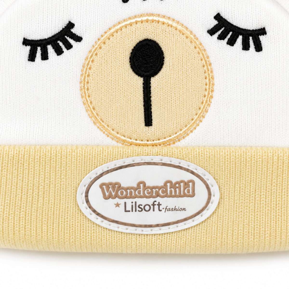 WONDERCHILD 2PCS SET CAP+BOOTIE SLEEPING LION YELLOW CARD