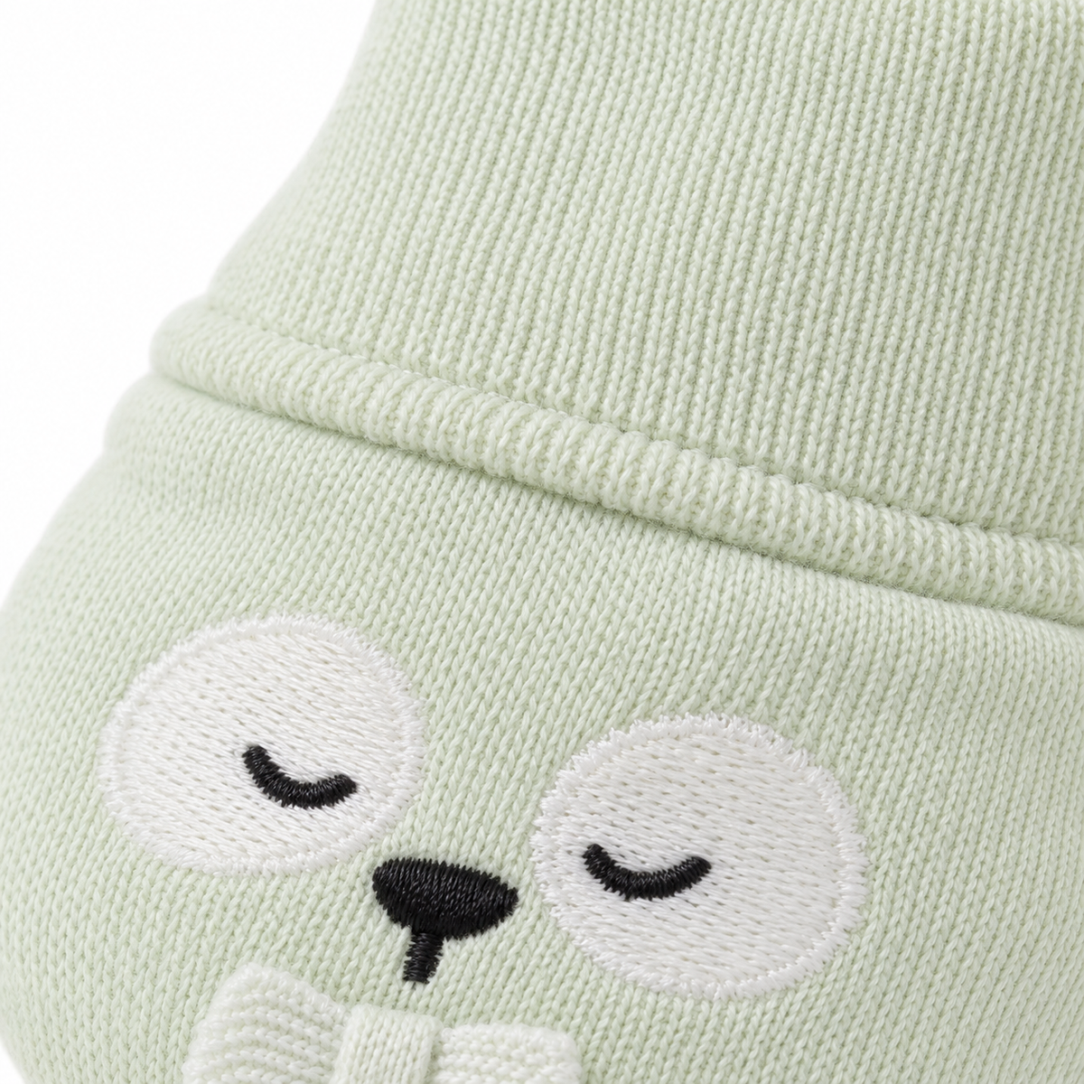 WONDERCHILD 2PCS SET CAP+BOOTIE BOW BEAR GREEN CARD