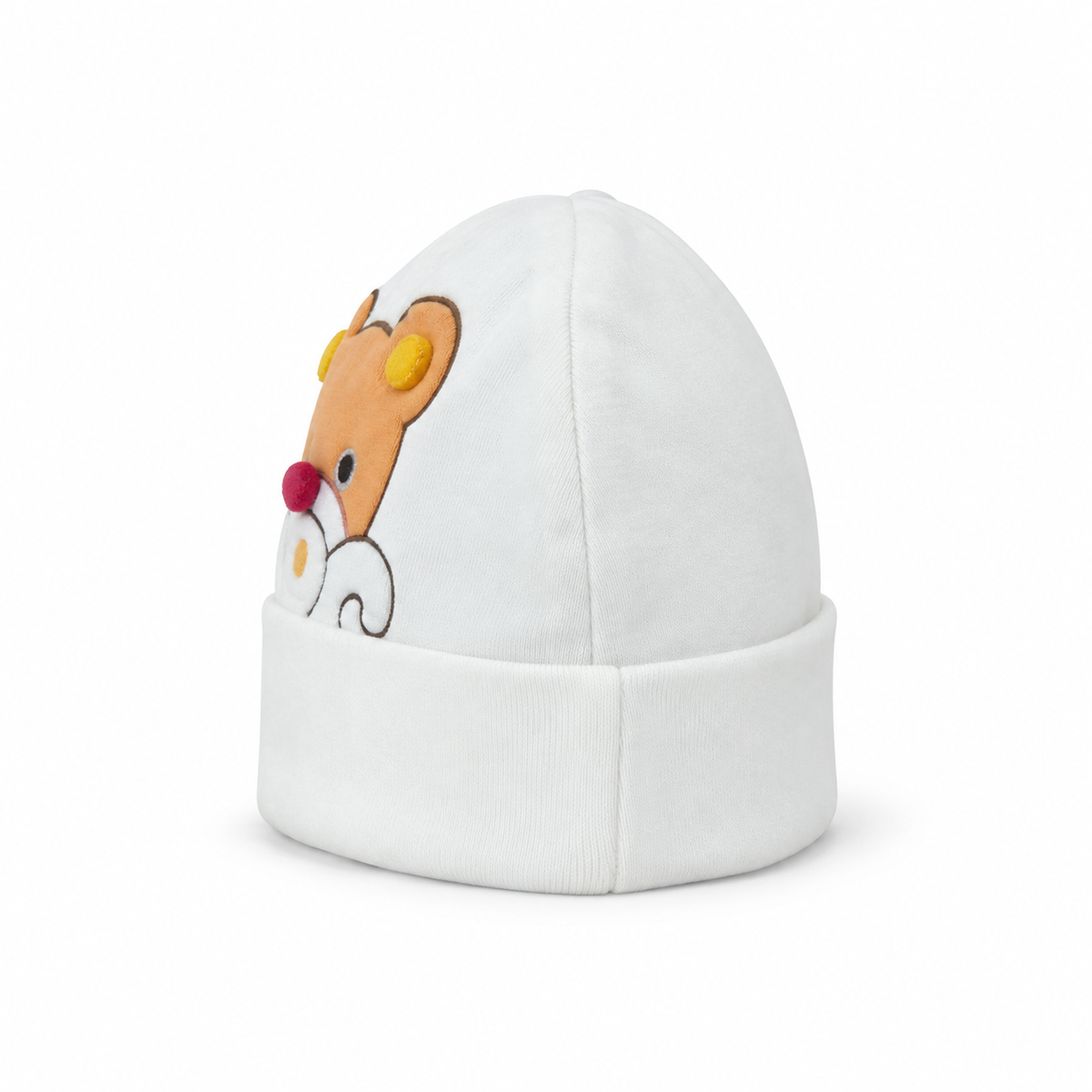 BABY ROUND CAP BEAR PRINTED