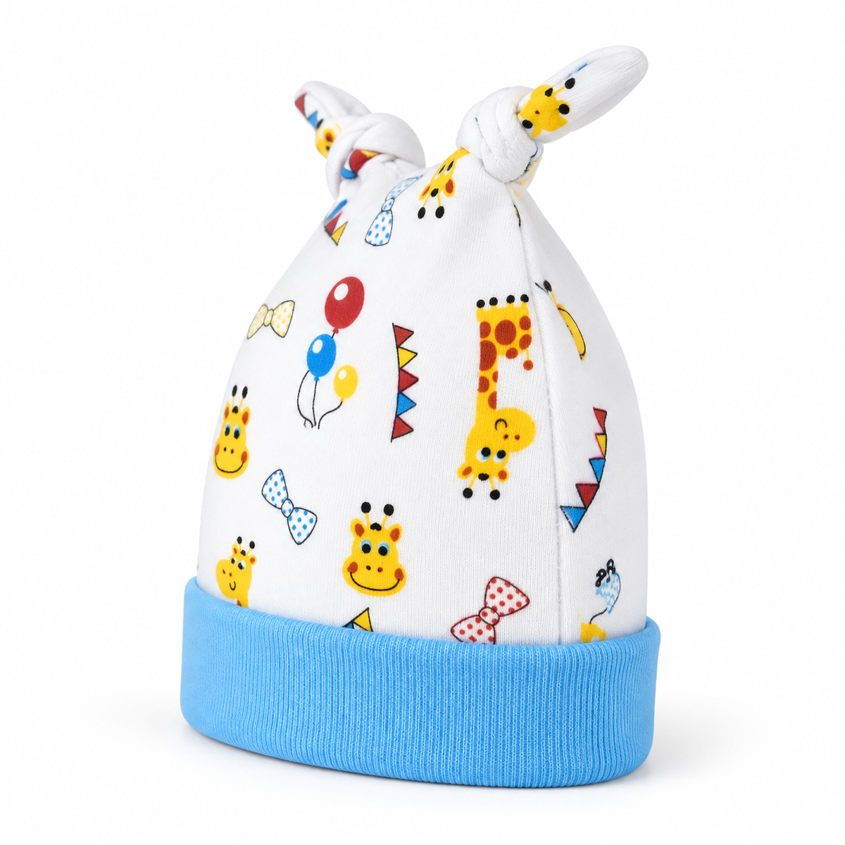 BABY ROUND CAP DOUBLE TAIL PRINTED