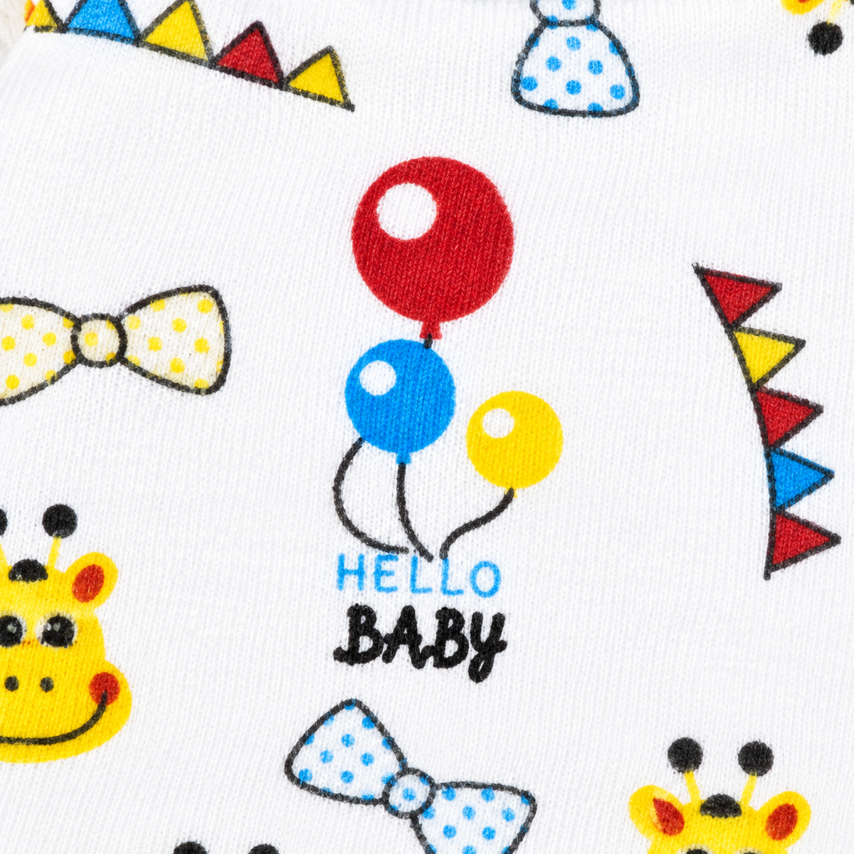 BABY ROUND CAP DOUBLE TAIL PRINTED