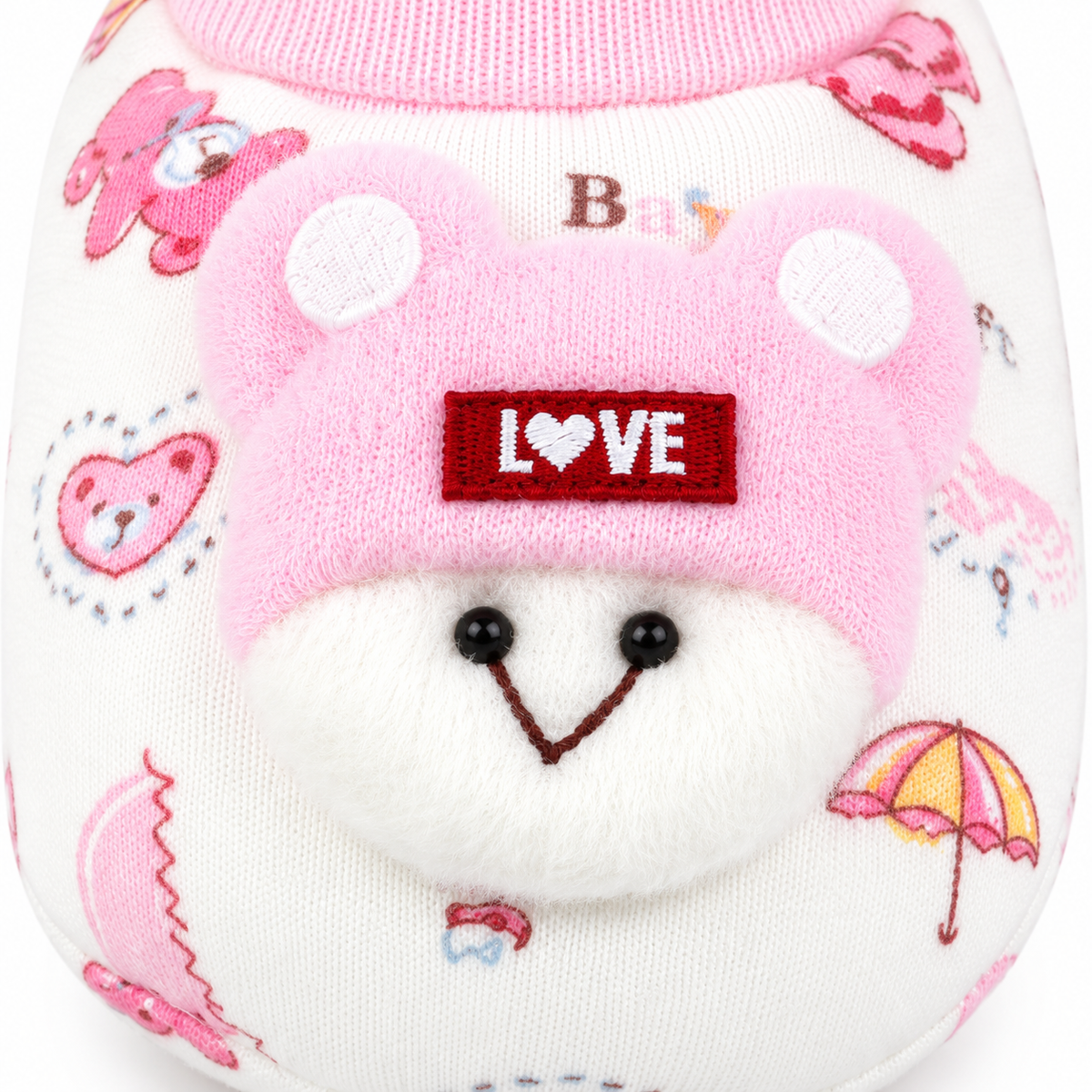 BABY GIFT BOOTIES THAI PRINTED PINK