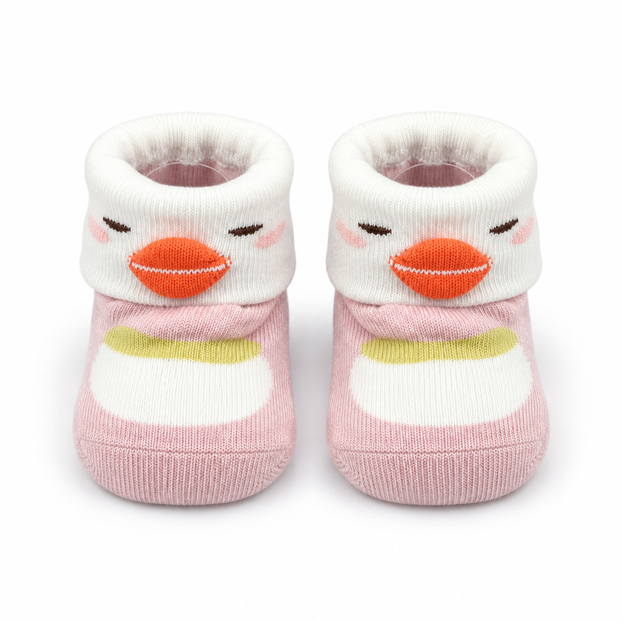 BABY SOCKS SOFT & COMFY BOOTIES IMP CHINA PINK