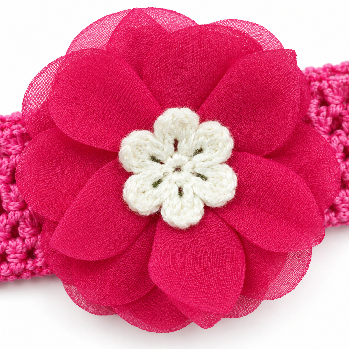 CUTE BABY GIFT SET HEADBAND AND BOOTIES PINK FLOWER BUNCH
