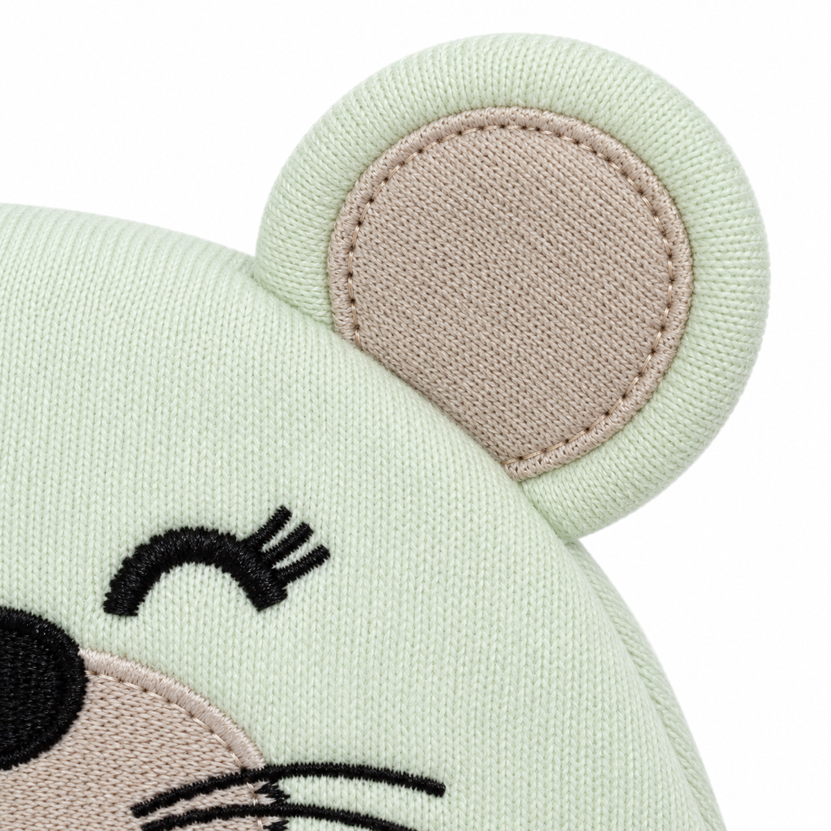 WONDERCHILD 2PCS SET CAP+BOOTIE CAT BOW GREEN CARD