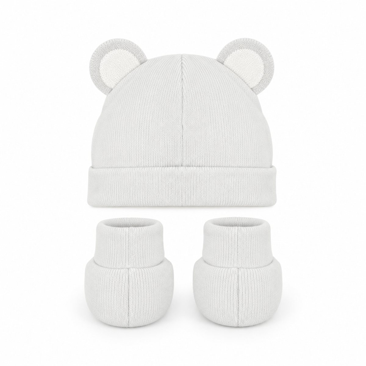 WONDERCHILD 2PCS SET CAP+BOOTIE LION GREY CARD