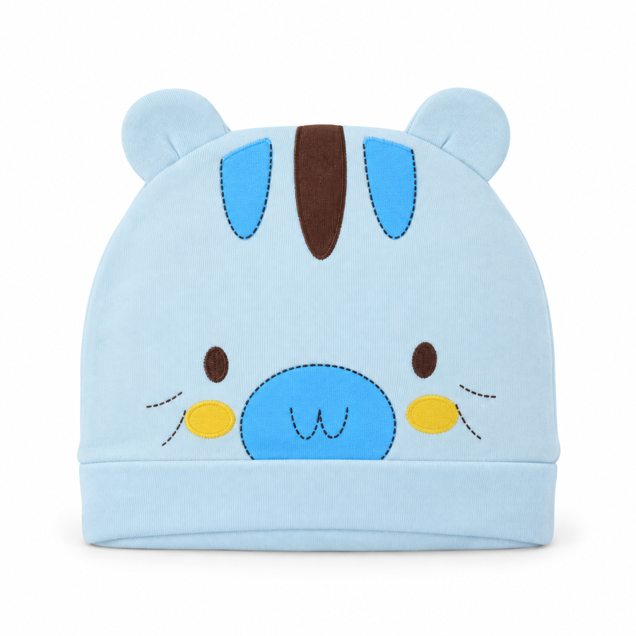 SUN BABY ROUND CAP EAR ANIMAL BLUE