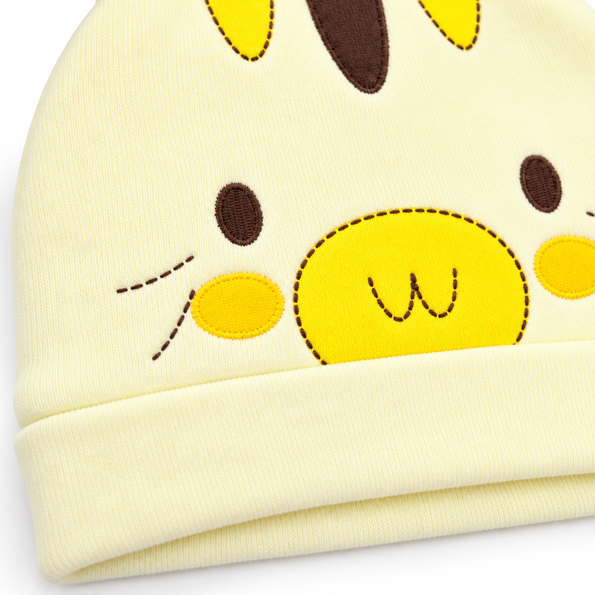 SUN BABY ROUND CAP EAR ANIMAL YELLOW