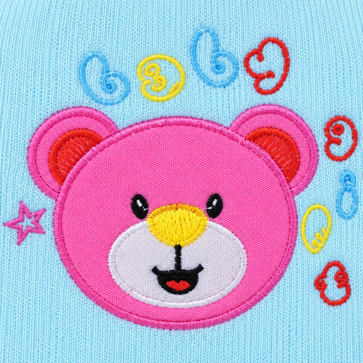SUN BABY ROUND CAP TEEDY BEAR BLUE