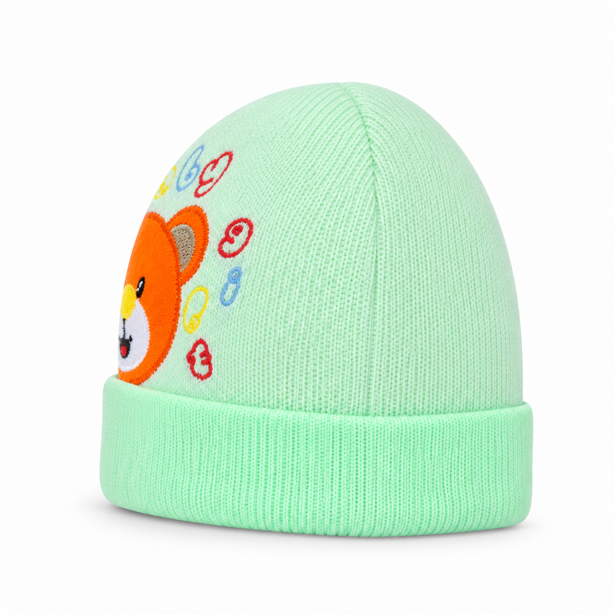 SUN BABY ROUND CAP TEEDY BEAR GREEN