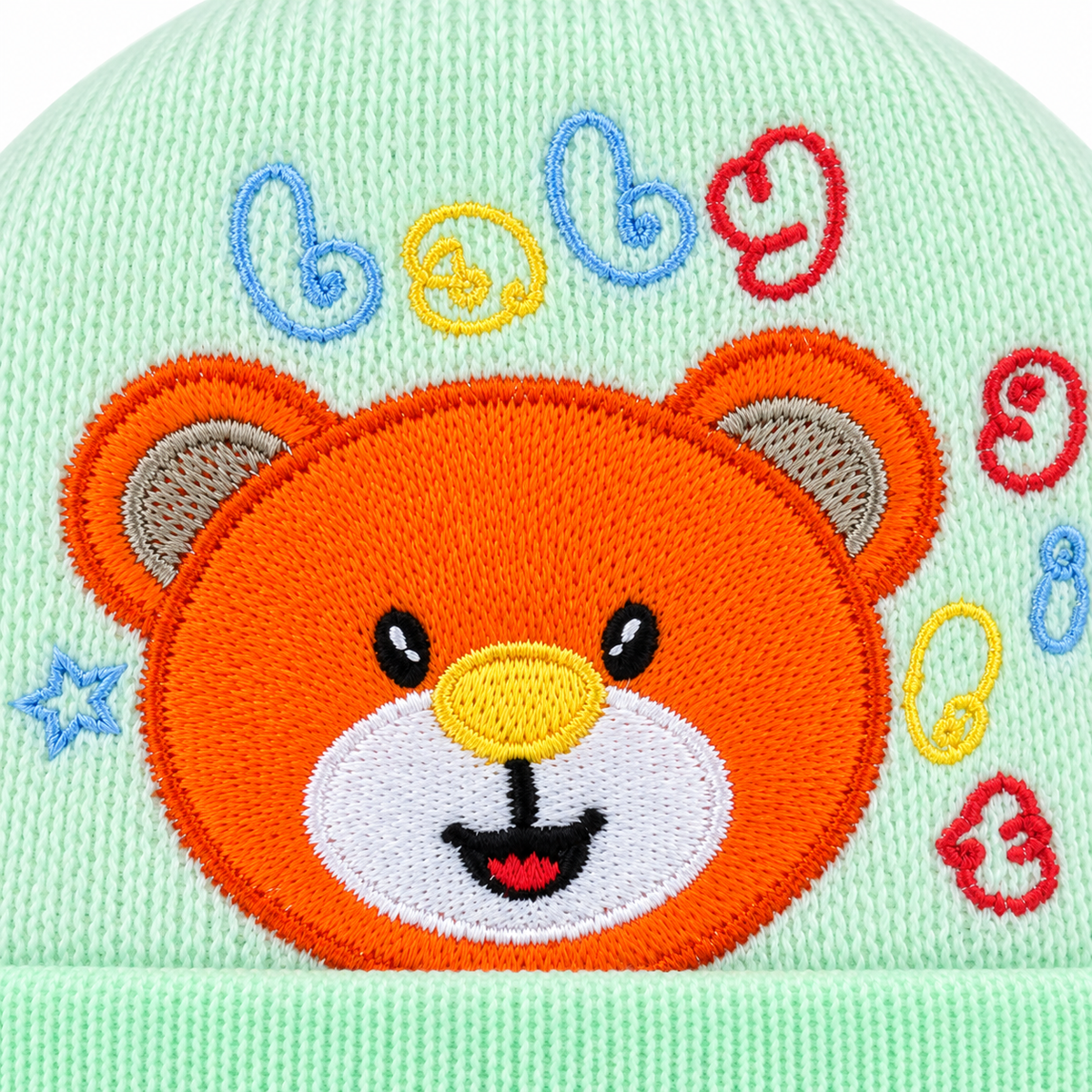 SUN BABY ROUND CAP TEEDY BEAR GREEN