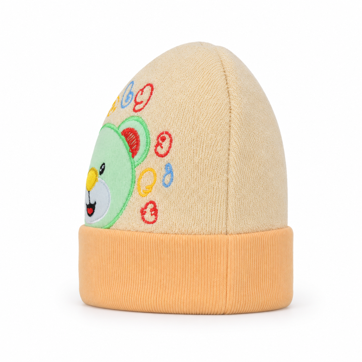 SUN BABY ROUND CAP TEEDY BEAR PEACH