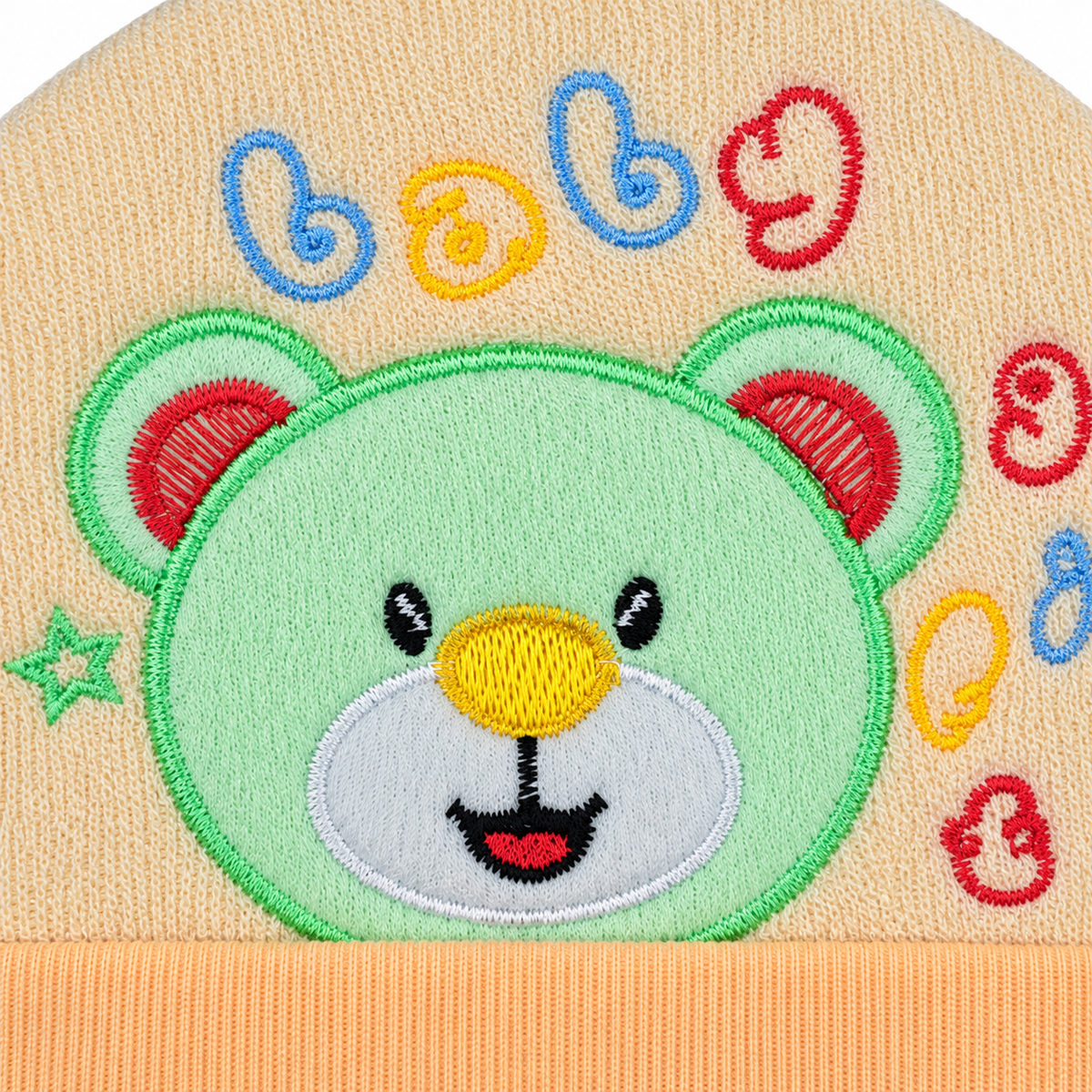 SUN BABY ROUND CAP TEEDY BEAR PEACH
