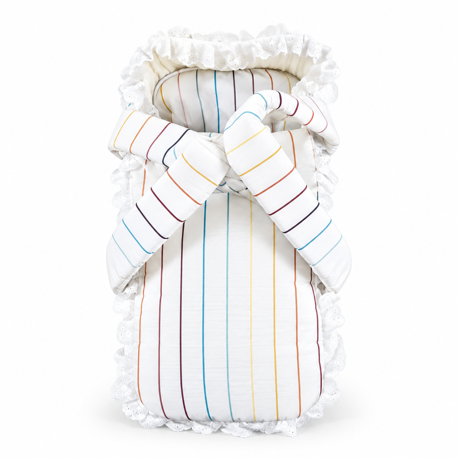 KIDZO BABY CARRY COAT PRINTED WHITE