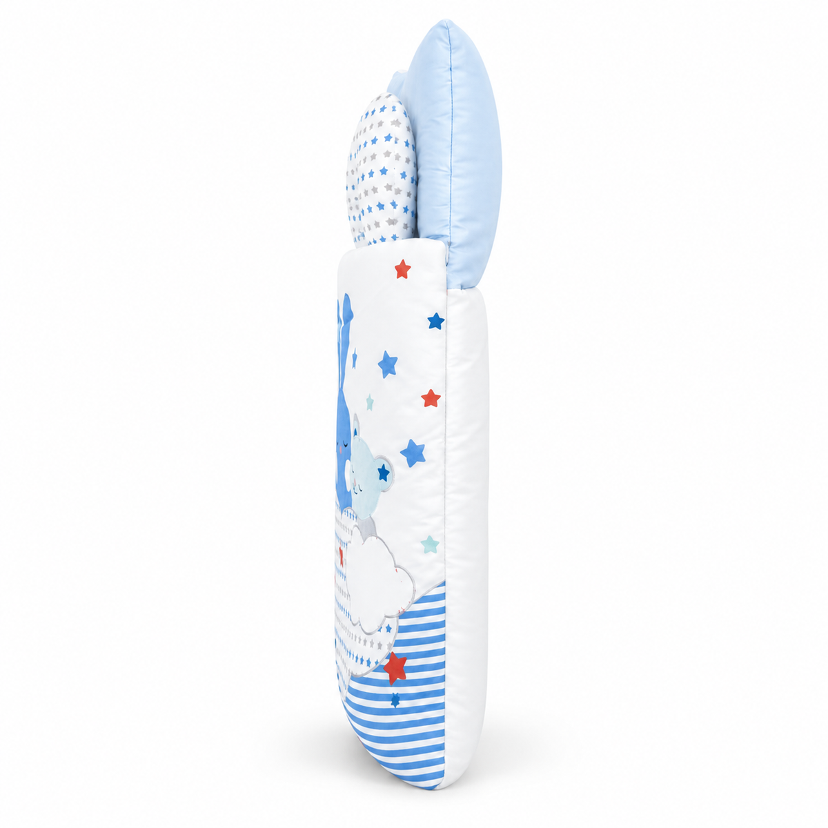 KIDZO CARRY NEST ZIP PILLOW FULL PRINTED BLUE