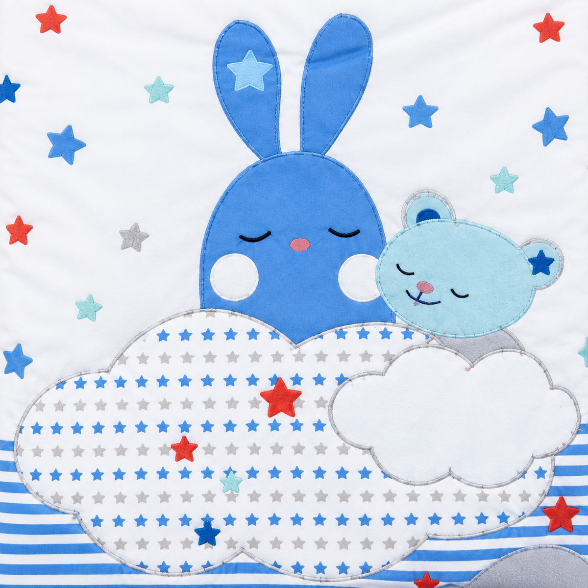 KIDZO CARRY NEST ZIP PILLOW FULL PRINTED BLUE