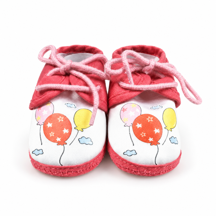 BABY CASUAL COTTON SHOES BALOON PINK