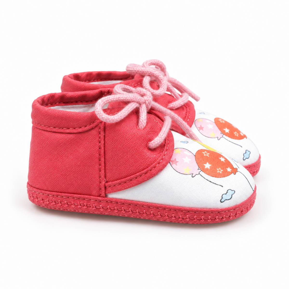 BABY CASUAL COTTON SHOES BALOON PINK