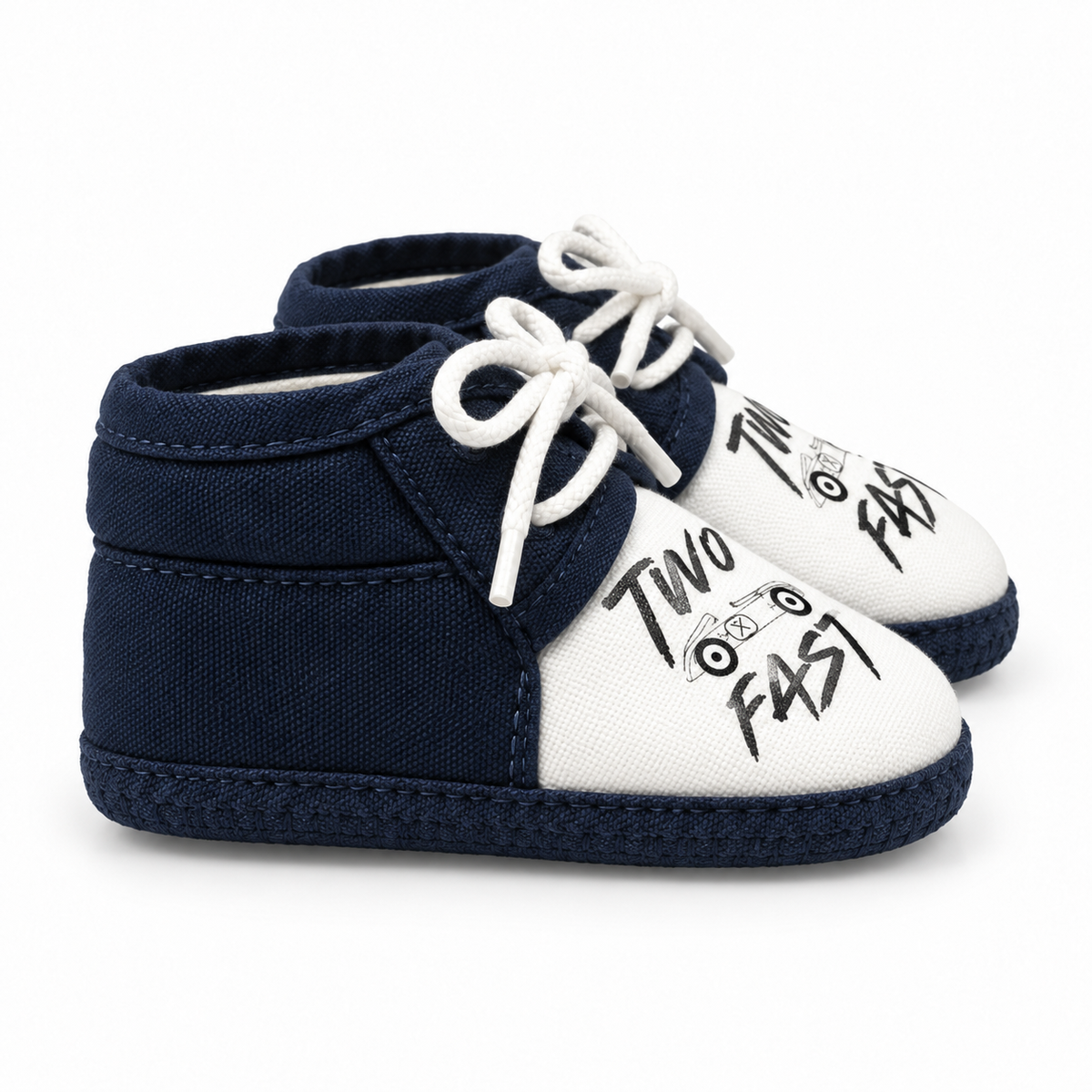 BABY CASUAL COTTON SHOES CAR NAVY BLUE