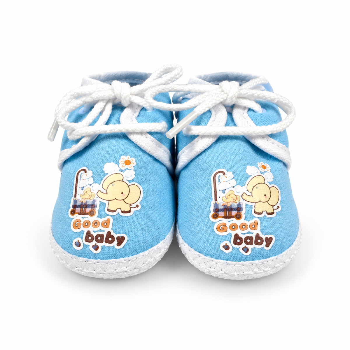 BABY CASUAL COTTON SHOES ELEPHENT BLUE