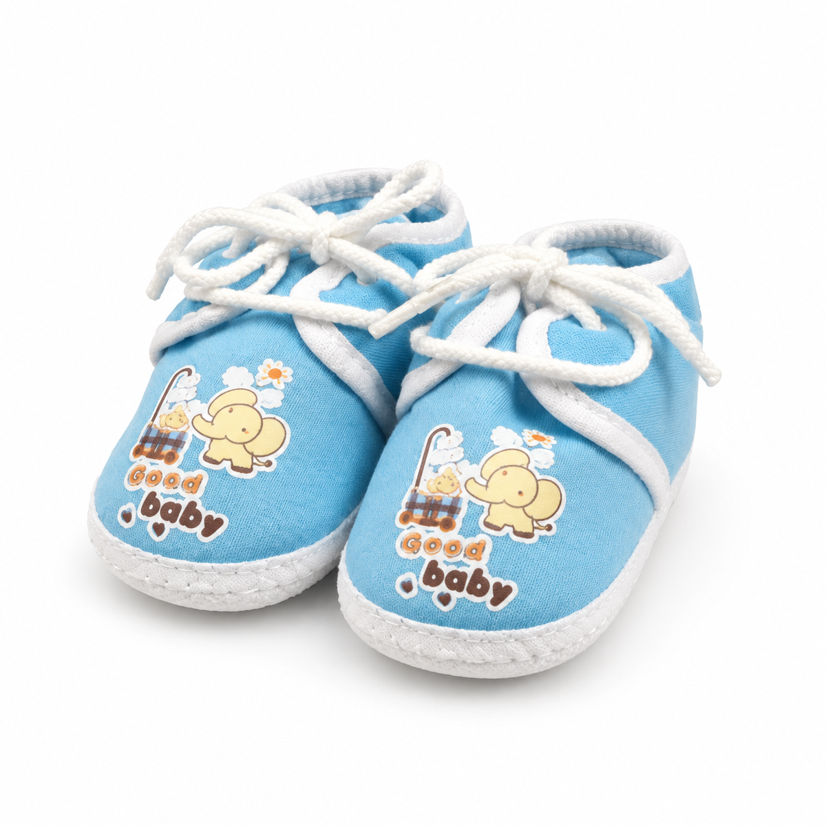 BABY CASUAL COTTON SHOES ELEPHENT BLUE