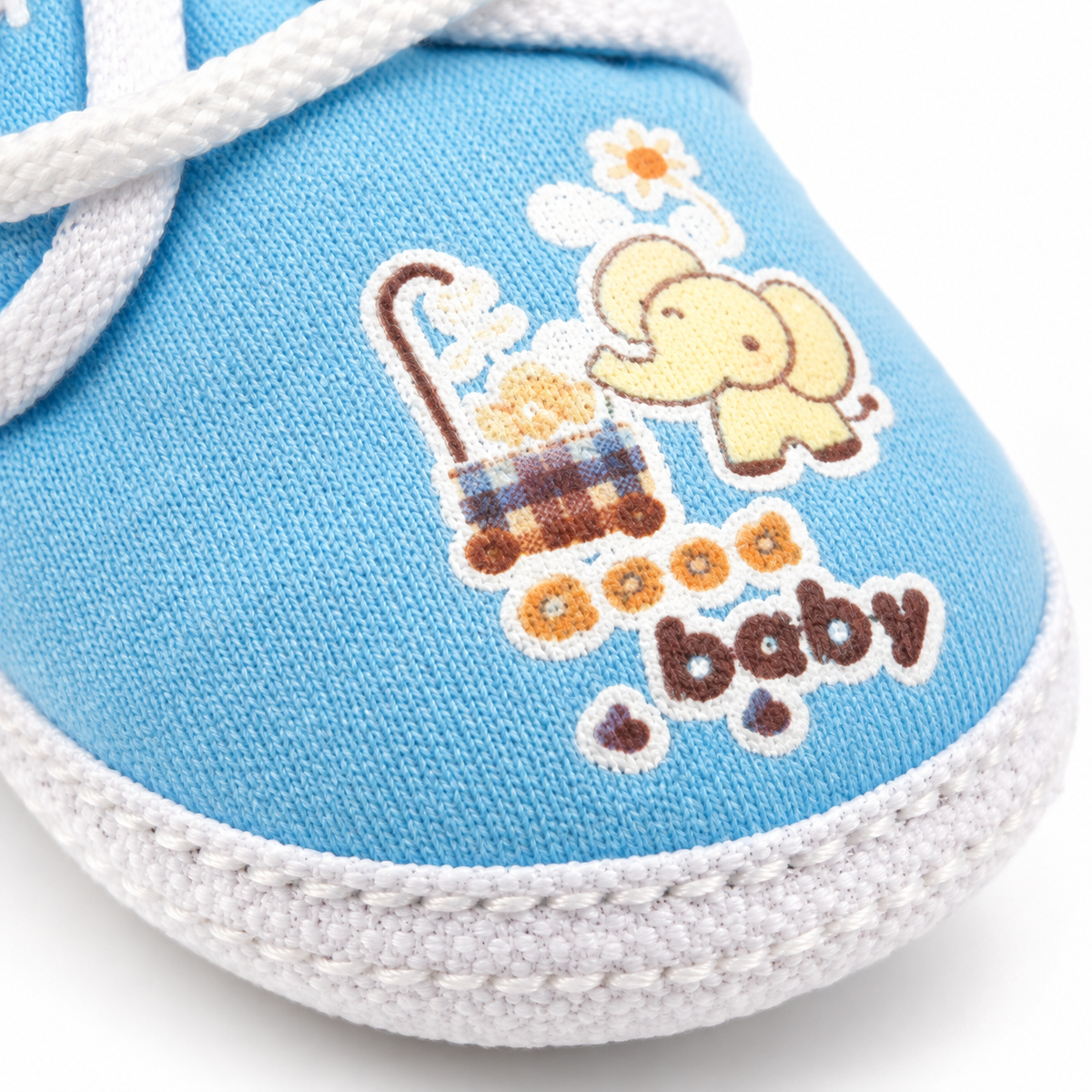 BABY CASUAL COTTON SHOES ELEPHENT BLUE