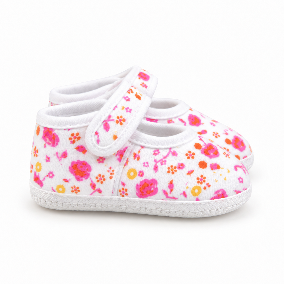 BABY CASUAL COTTON SHOES FLOWER BABY PINK
