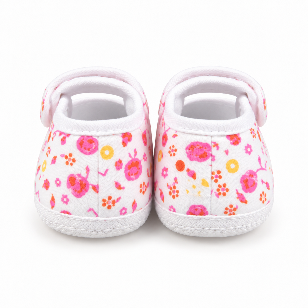 BABY CASUAL COTTON SHOES FLOWER BABY PINK