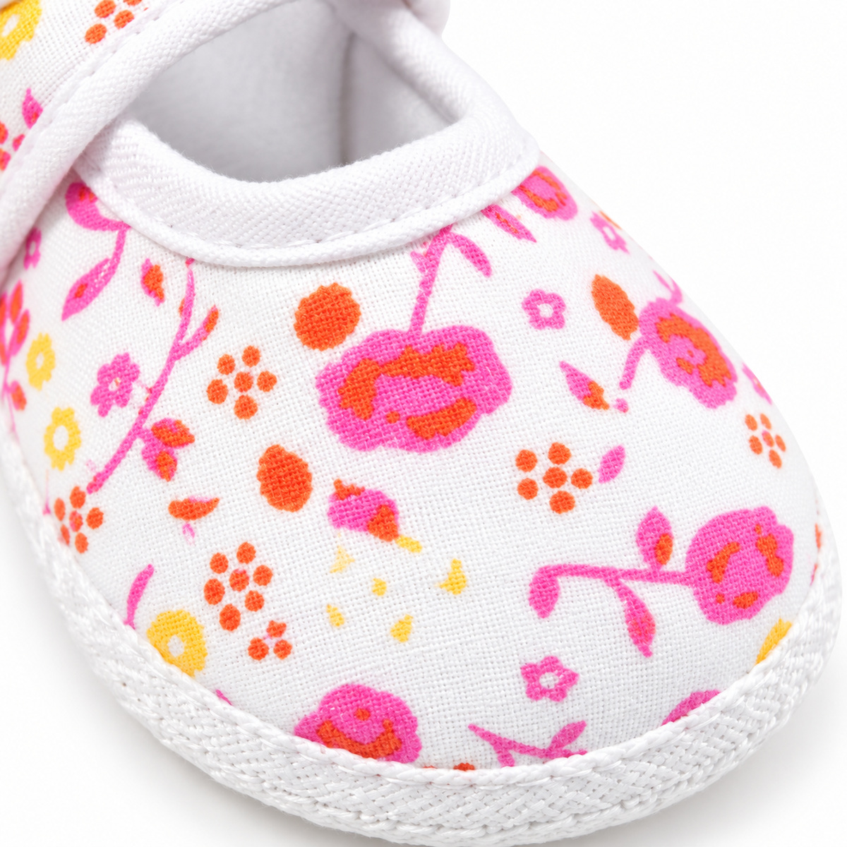 BABY CASUAL COTTON SHOES FLOWER BABY PINK