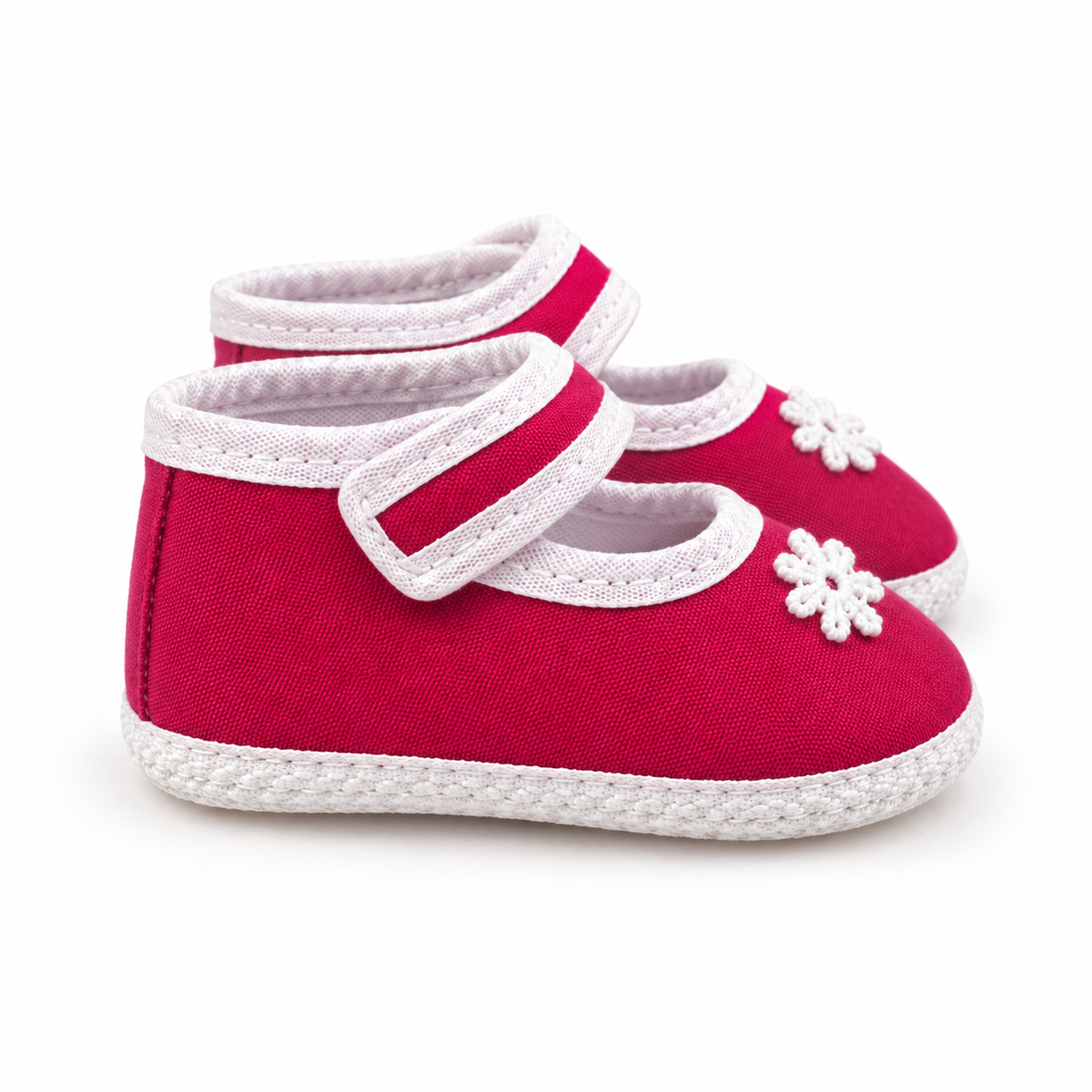 BABY CASUAL COTTON SHOES FLOWER BUNCH PINK