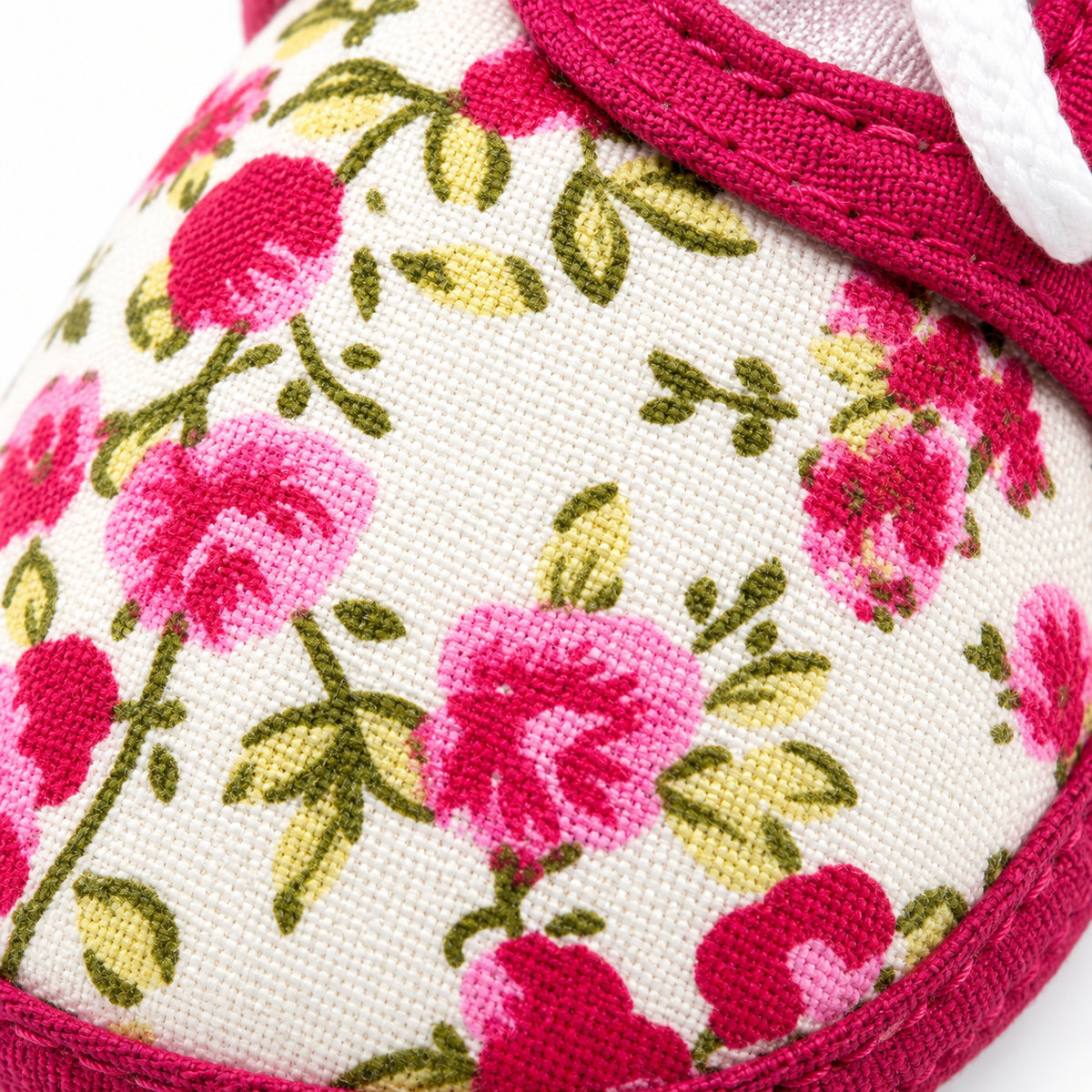 BABY CASUAL COTTON SHOES FLOWER PINK