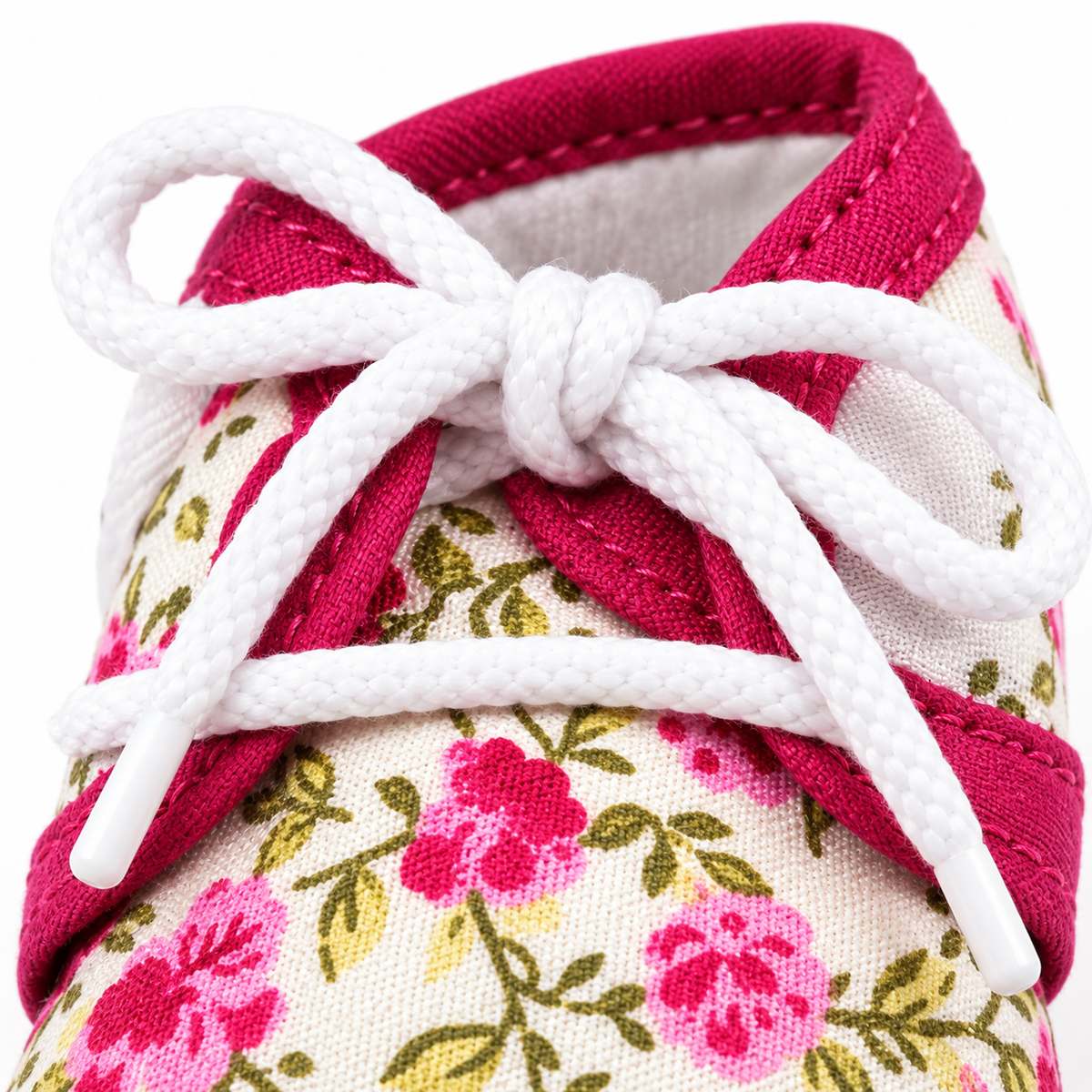 BABY CASUAL COTTON SHOES FLOWER PINK