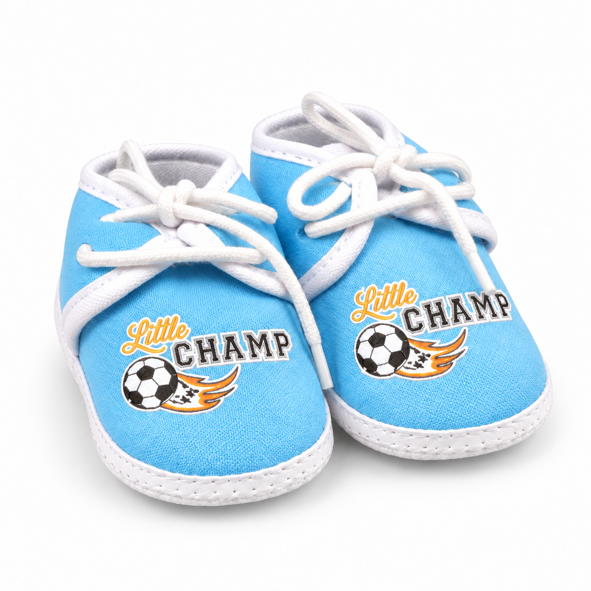 BABY CASUAL COTTON SHOES FOOTBALL BLUE