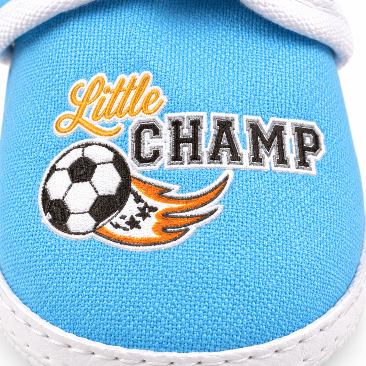 BABY CASUAL COTTON SHOES FOOTBALL BLUE