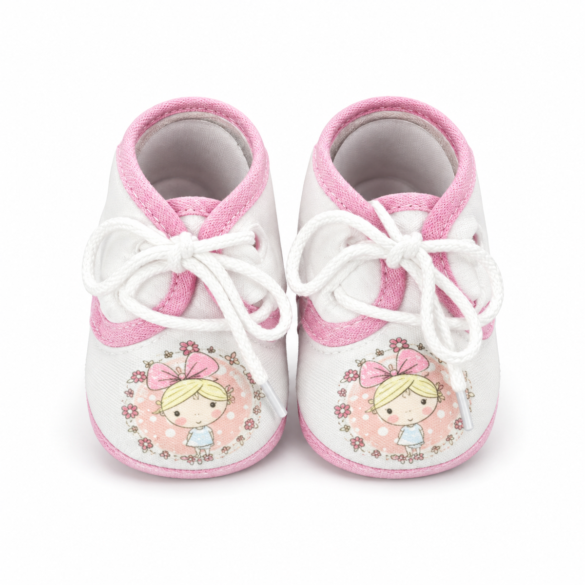 BABY CASUAL COTTON SHOES GIRAL BABY PINK