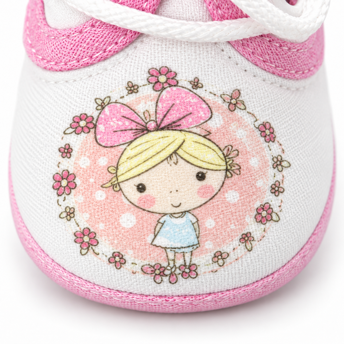 BABY CASUAL COTTON SHOES GIRAL BABY PINK